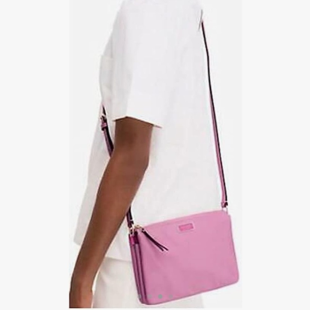 Kate Spade Triple Gusset Crossbody Purse NWOT - Picture 12 of 16